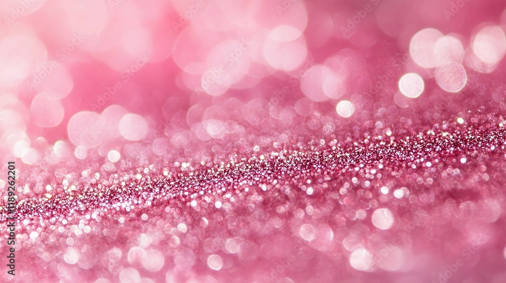 Poster pink sparkling abstract background with subtle heart design