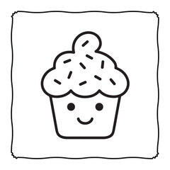 Cute and Cozy Coloring page, Bold and easy Coloring Page, coloring page, line art, black and white image