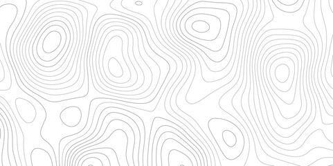 Fototapeta premium Abstract design seamless pattern with line topographic map. geographic mountain relief. retro topographic map. geographic contour map grid backdrop paper texture. terrain path isolated on background.