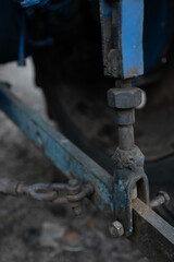metal part from a metal part from a tractor. High quality photo