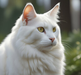 close up portrait of a cat