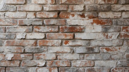 Fototapeta premium Rustic charm of an aged brick wall