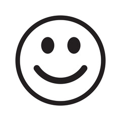 smile, emoji vector line icon, sign, illustration on white background eps10