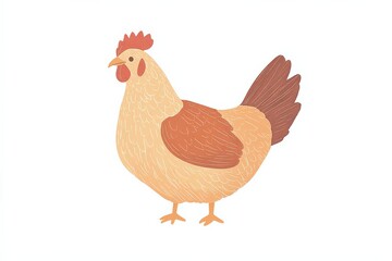 Fototapeta premium illustration of a chicken