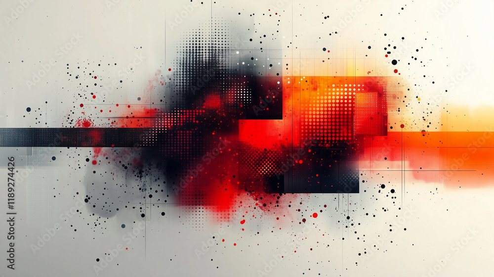Canvas Prints dersky sports website background: dynamic abstract design on a theme with geometric patterns, perfec