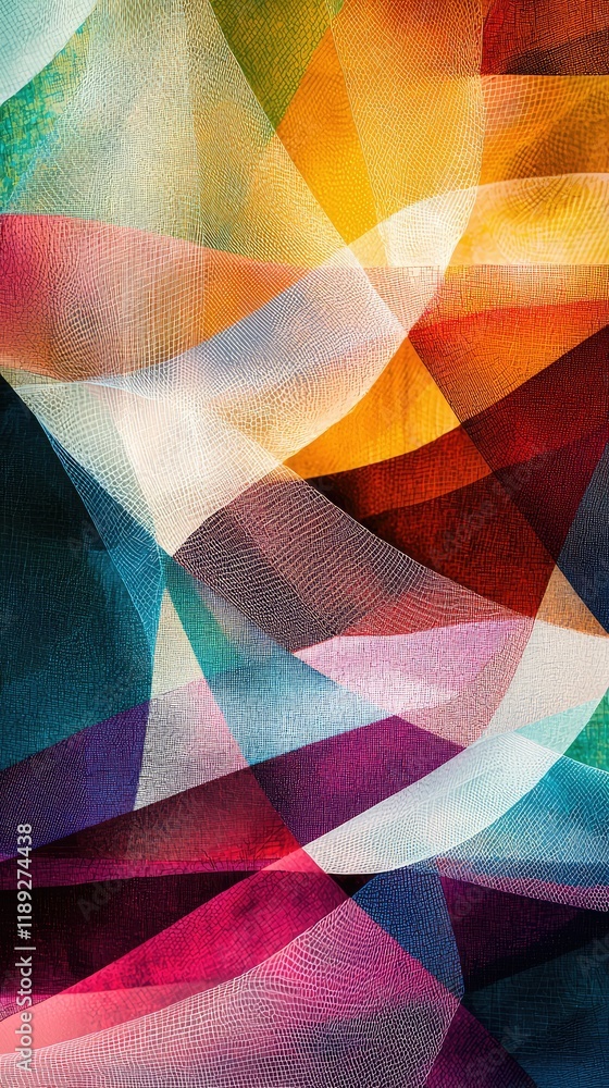 Poster colorful abstract background with flowing lines and shapes