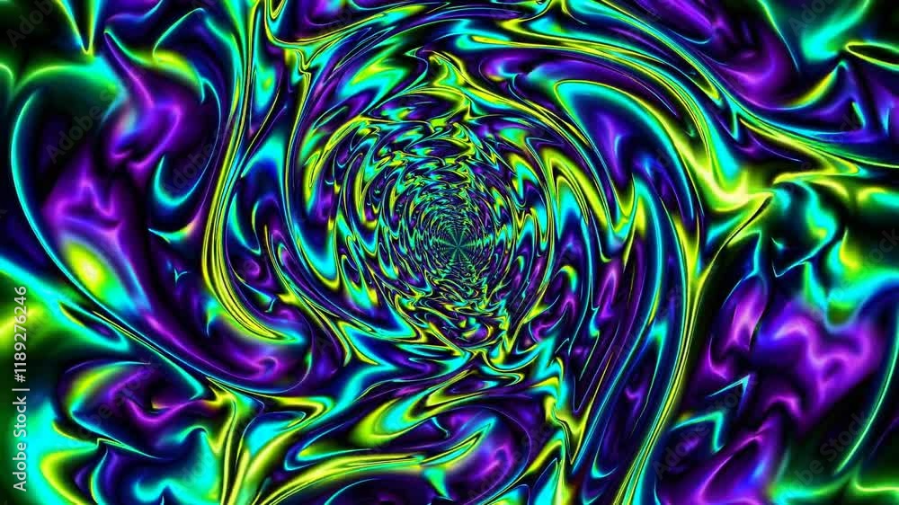 Aufkleber vibrant swirling patterns in neon colors create a stunning abstract visual, perfect for backgrounds 