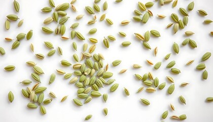 Scattered Fennel Seeds: A Minimalist Botanical Study