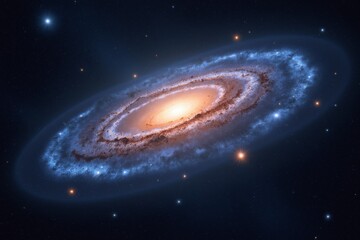 Obraz premium Vibrant Galaxy in Outer Space