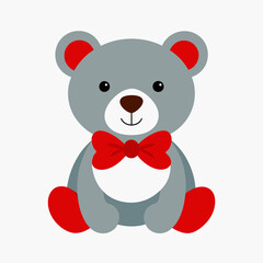 teddy bear with red heart