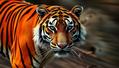 tiger line art icon, stylized tiger with tribal patterns, unique geometric shapes in the lines, black vector illustration with cultural influences