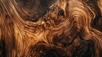 Intricate Wood Grain: A Rich, Swirling Abstract