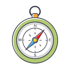 compass vector icon, compass vector illustration - simple illustration of compass, perfect for logos,and compass -themed designs.