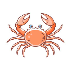 crab vector icon, crab vector illustration - simple illustration of crab, perfect for logos,and crab -themed designs.