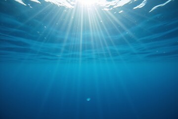 Obraz premium Serene Ocean Horizon Underwater