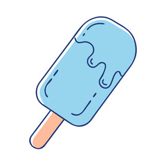 ice lolly vector icon, ice lolly vector illustration - simple illustration of ice lolly, perfect for logos,and ice lolly -themed designs.