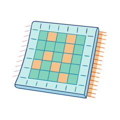 picnic blanket vector icon, picnic blanket vector illustration - simple illustration of picnic blanket, perfect for logos,and picnic blanket -themed designs.