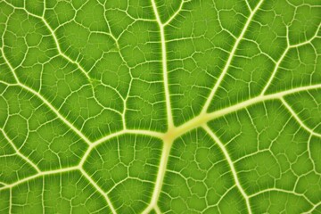 Intricate Veins of a Leaf Under Close Inspection