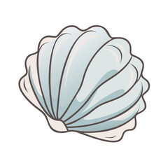 seashell vector icon, seashell vector illustration - simple illustration of seashell, perfect for logos,and seashell -themed designs.