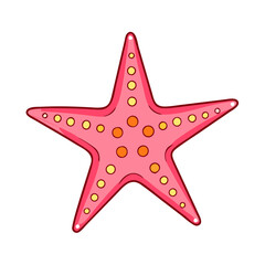 starfish vector icon, starfish vector illustration - simple illustration of starfish, perfect for logos,and starfish -themed designs.
