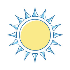 sun with rays vector icon, sun with rays vector illustration - simple illustration of sun with rays, perfect for logos,and sun with rays -themed designs.