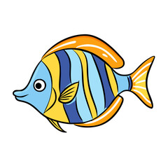 tropical fish vector icon, tropical fish vector illustration - simple illustration of tropical fish, perfect for logos,and tropical fish -themed designs.