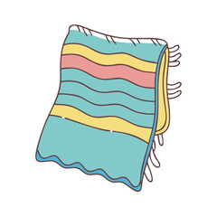 beach towel vector icon, beach towel vector illustration - simple illustration of beach towel, perfect for logos,and beach towel -themed designs.