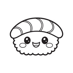 kawaii food Coloring page, Bold and easy Coloring Page, kawaii coloring page, Kawaii Drink Coloring Page, cute kawaii food and drink Coloring Page, line art, black and white image