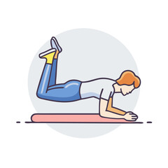 core strengthening vector icon, core strengthening vector illustration - simple illustration of core strengthening, perfect for logos,and core strengthening -themed designs.