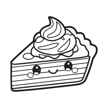 recommend clip art: kawaii food Coloring page, Bold and easy Coloring Page, kawaii coloring page, Kawaii Drink Coloring Page, cute kawaii food and drink Coloring Page, line art, black and white image