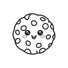 kawaii food Coloring page, Bold and easy Coloring Page, kawaii coloring page, Kawaii Drink Coloring Page, cute kawaii food and drink Coloring Page, line art, black and white image