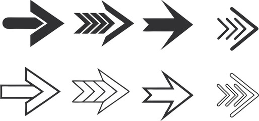 Right Arrow Icon for Navigation and Design