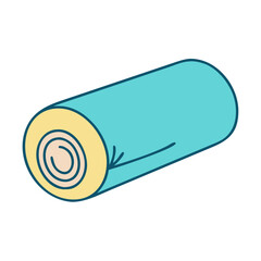 yoga bolster vector icon, yoga bolster vector illustration - simple illustration of yoga bolster, perfect for logos,and yoga bolster -themed designs.