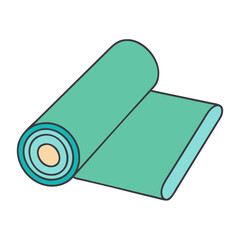 yoga mat vector icon, yoga mat vector illustration - simple illustration of yoga mat, perfect for logos,and yoga mat -themed designs.