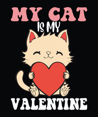 Funny Valentine's Day Graphic T Shirt Design