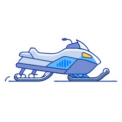 snowmobile vector icon, snowmobile vector illustration - simple illustration of snowmobile, perfect for logos, and snowmobile -themed designs.