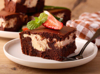 Cream cheese brownie bars