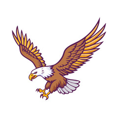 eagle soaring vector icon, eagle soaring vector illustration - simple illustration of eagle soaring, perfect for logos, and eagle soaring-themed designs.