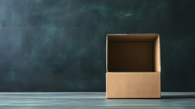 Think outside the box written on a school green chalkboard, representing creative education concepts