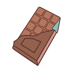 chocolate bar vector icon, chocolate bar vector illustration - simple illustration of chocolate bar, perfect for logos, and chocolate bar -themed designs.