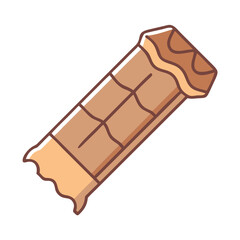 chocolate bar vector icon, chocolate bar vector illustration - simple illustration of chocolate bar, perfect for logos, and chocolate bar -themed designs.