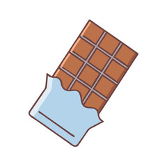 chocolate bar vector icon, chocolate bar vector illustration - simple illustration of chocolate bar, perfect for logos, and chocolate bar -themed designs.