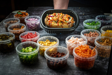 Golden Baked Smoky Grilled Potato with Sea Salt.