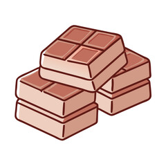 stack of chocolate squares icon