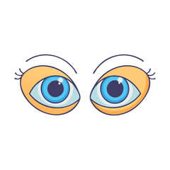 eyes vector icon, eyes vector illustration - simple illustration of eyes, perfect for logos, and eyes -themed designs.