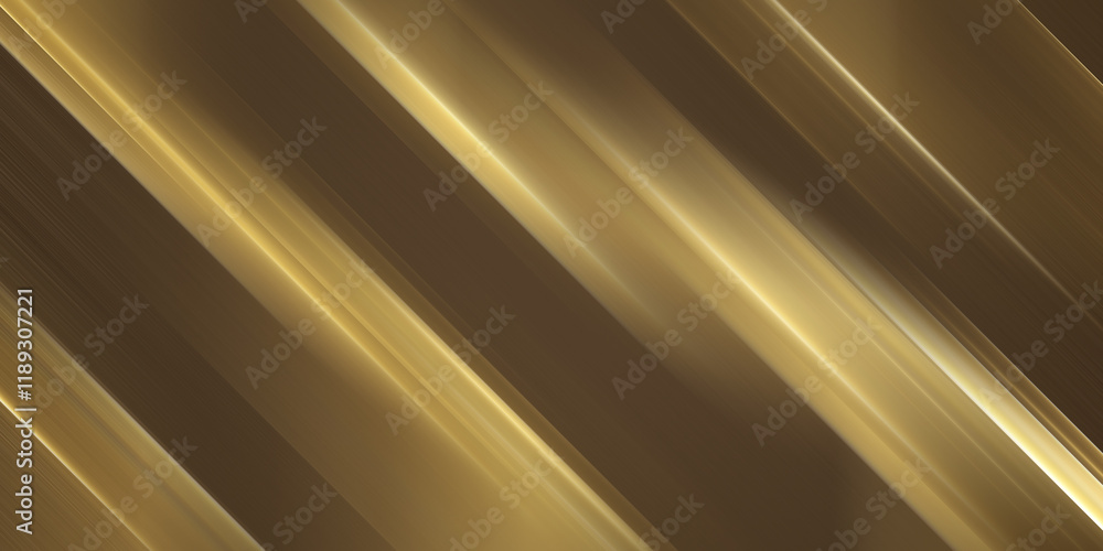 Poster modern golden gradient geometric shape background with dynamic light speed lines abstract