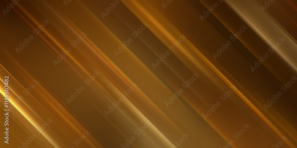Poster modern golden gradient geometric shape background with dynamic light speed lines abstract