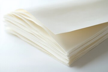 stack of parchment paper