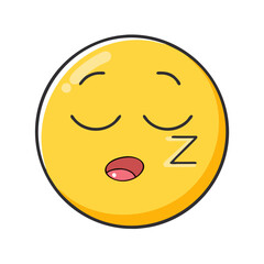 sleeping face vector icon, sleeping face vector illustration - simple illustration of sleeping face, perfect for logos, and sleeping face -themed designs.