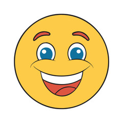 smiling face emoji vector icon, smiling face emoji vector illustration - simple illustration of smiling face emoji, perfect for logos, and smiling face emoji -themed designs.